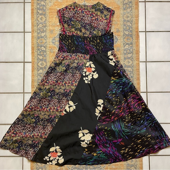 Vintage California On The Rocks Floral Midi Dress 7 Medium - Picture 8 of 10